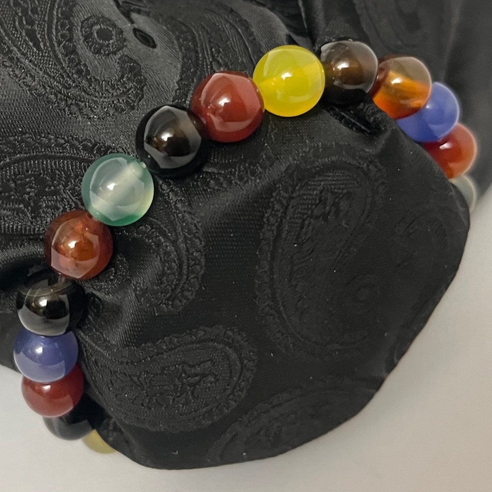 Multi Colored Beaded Bracelet - image 4